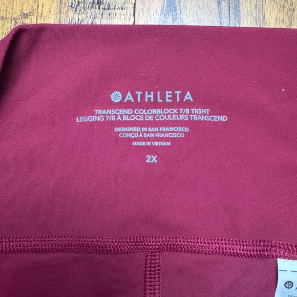 Athleta Plus Size Transcend Colorblock 7/8 Tight Leggings - Picture 4 of 13